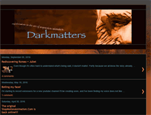 Tablet Screenshot of darkmattr.blogspot.com