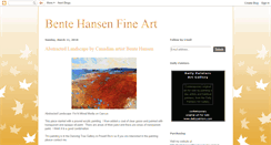 Desktop Screenshot of bentehansenfineart.blogspot.com