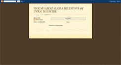 Desktop Screenshot of hakimfaiyazalam.blogspot.com