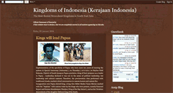 Desktop Screenshot of kerajaan-indonesia.blogspot.com
