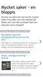 Mobile Screenshot of mycketsaker.blogspot.com