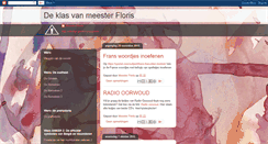 Desktop Screenshot of meesterfloris.blogspot.com