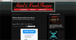 Desktop Screenshot of hard2knockshoppe.blogspot.com