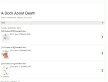 Tablet Screenshot of abookaboutdeath-fluxmuseum.blogspot.com