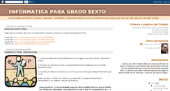 Desktop Screenshot of informaticagradosexto.blogspot.com