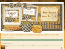 Tablet Screenshot of livelaughlovetocook.blogspot.com