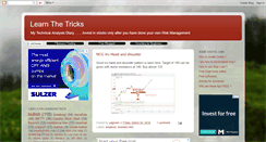 Desktop Screenshot of learnthetrick.blogspot.com