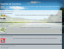 Tablet Screenshot of espiritodeescritora.blogspot.com