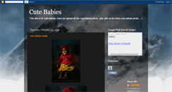 Desktop Screenshot of cutebabiesphoto.blogspot.com