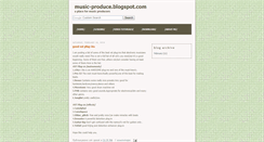 Desktop Screenshot of music-produce.blogspot.com