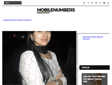 Tablet Screenshot of mobilenumberspakistan.blogspot.com