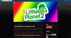 Desktop Screenshot of littlebigplanet2game.blogspot.com