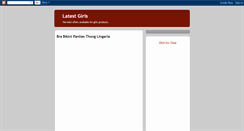 Desktop Screenshot of latestgirls.blogspot.com