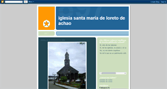 Desktop Screenshot of iglesiasantamariadeloreto.blogspot.com