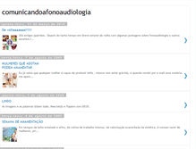 Tablet Screenshot of comunicandoafonoaudiologia.blogspot.com