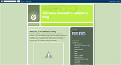 Desktop Screenshot of christiancolombowambana.blogspot.com