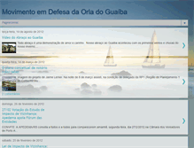 Tablet Screenshot of movimentoemdefesadaorladoguaiba.blogspot.com