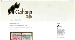 Desktop Screenshot of galianogifts.blogspot.com