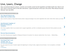 Tablet Screenshot of livelearnchange.blogspot.com