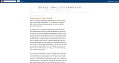 Desktop Screenshot of homeschoolingprogram1.blogspot.com