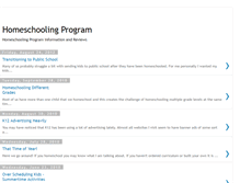 Tablet Screenshot of homeschoolingprogram1.blogspot.com