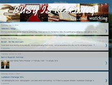 Tablet Screenshot of busyisreading.blogspot.com