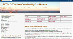 Desktop Screenshot of localsustainabilityresources.blogspot.com