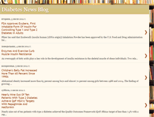 Tablet Screenshot of diabetesnewsblog.blogspot.com