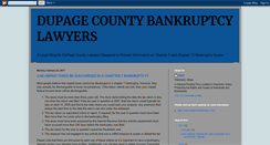 Desktop Screenshot of dupagebankruptcylawyers.blogspot.com