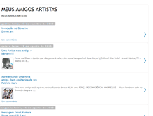 Tablet Screenshot of meusamigosartistas.blogspot.com