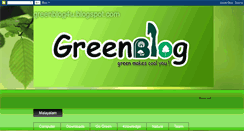 Desktop Screenshot of greenblog4u.blogspot.com