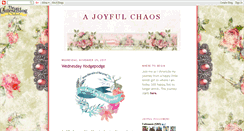 Desktop Screenshot of ajoyfulchaos.blogspot.com