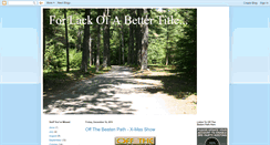 Desktop Screenshot of 4lackofabettertitle.blogspot.com