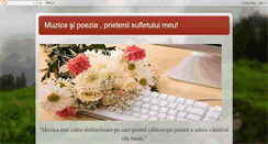 Desktop Screenshot of muzicasipoeziaprieteniaisufletuluimeu.blogspot.com