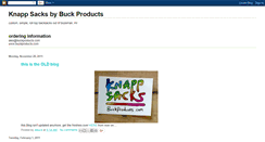 Desktop Screenshot of knappsacks.blogspot.com