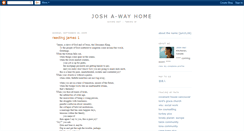 Desktop Screenshot of joshawayhome.blogspot.com