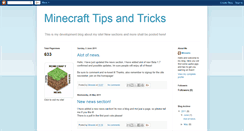 Desktop Screenshot of minecraftseedstips.blogspot.com