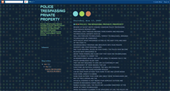 Desktop Screenshot of policetrespassers.blogspot.com