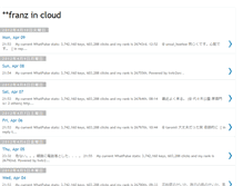 Tablet Screenshot of franzincloud.blogspot.com