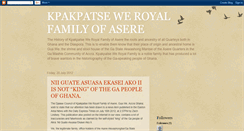 Desktop Screenshot of kpakpatseweroyalfamilyofasere.blogspot.com