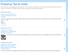 Tablet Screenshot of photoshop4artists.blogspot.com