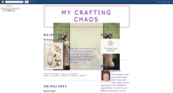 Desktop Screenshot of mycraftingchaos.blogspot.com