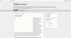 Desktop Screenshot of hiddensounds.blogspot.com