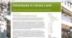 Desktop Screenshot of librarylandadventures.blogspot.com