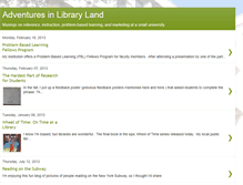 Tablet Screenshot of librarylandadventures.blogspot.com