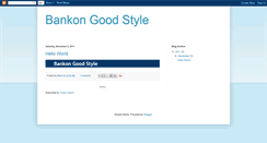 Desktop Screenshot of bankongoodstyle.blogspot.com