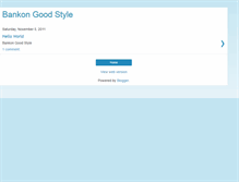 Tablet Screenshot of bankongoodstyle.blogspot.com