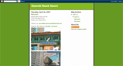 Desktop Screenshot of emeraldbeachresort.blogspot.com