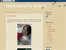 Tablet Screenshot of impressionsbysydney.blogspot.com