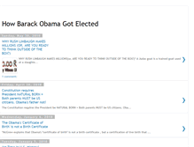 Tablet Screenshot of howbarackobamagotelected.blogspot.com